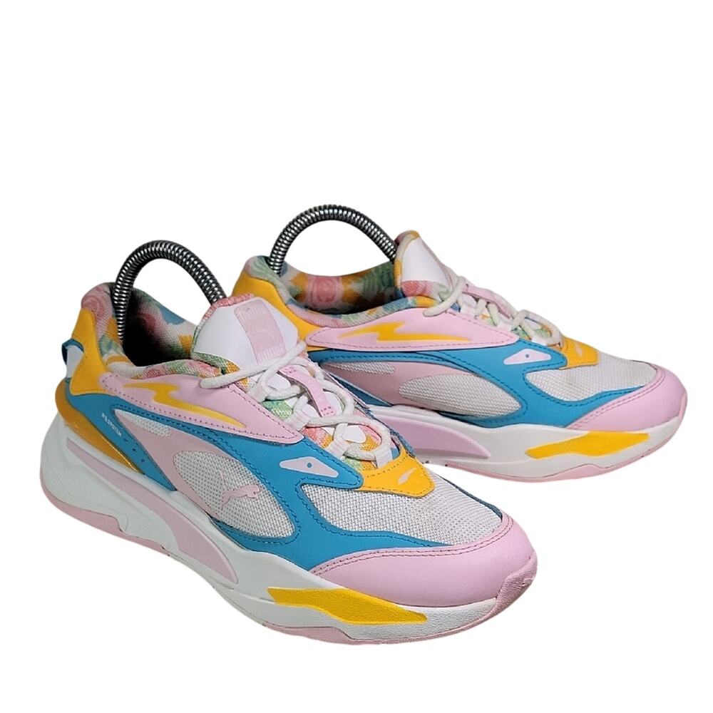 Puma Fast Flower Aura Big Kids Athletic Sneakers Size 6.5C